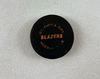 Oklahoma City Blazers Hockey Club Puck