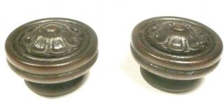 Vintage Sterling Model B Console Part: Set Of 2 Wood Screw - In Knobs 1 & 3/16 "