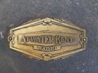 Antique Atwater Kent Model 40 Table Tube Radio/Receiver Parts/Repair/Restore 3