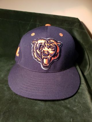 Chicago Bears Wool Embroidered Logo Baseball Cap Fitted 7 5/8