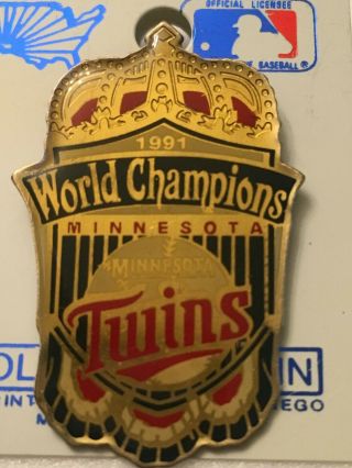 1991 Minnesota Twins World Series Champions Pin