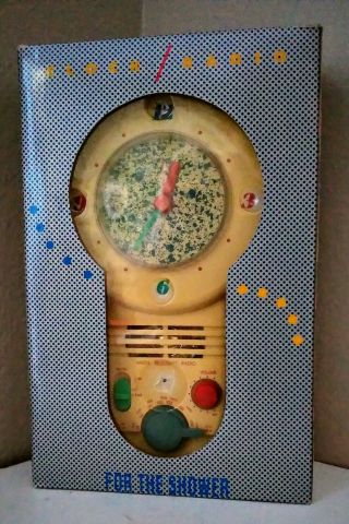 Vintage Am/fm Water Resistant Clock Radio Model 2288 Rare Yellow