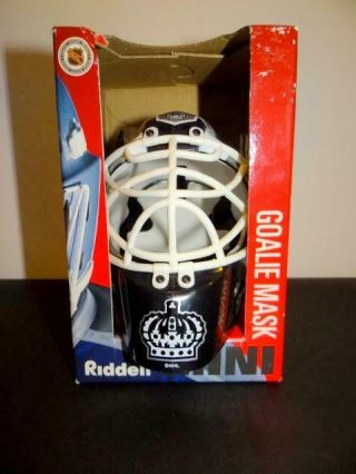 La Kings Riddell Nhl Hockey Mini Goalie Mask / Mini Helmet -