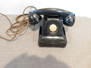 Vintage Western Electric No Dial Black Telephone
