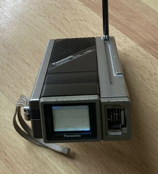Vintage Panasonic Travelvision Model Tr - 1030p Portable Micro - Tv 1983