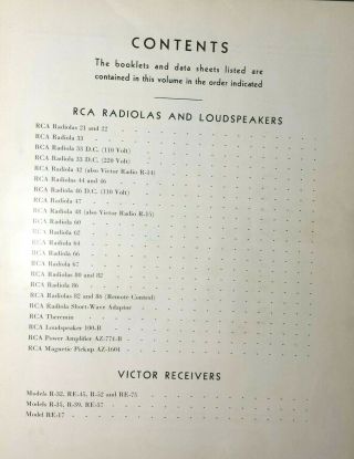 RCA Victor Service Notes for 1929 - 1930 Repair Broadcast Receivers Schematics 3