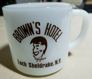 Jerry Lewis Caricature Coffee Cup Brown 
