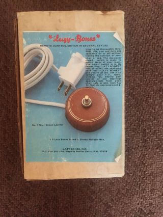 Vintage Lazy Bones Remote Control Switch Old In Age But.