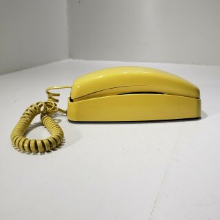 Vintage At&t Push Button Phone Wall Or Desk Yellow Mustard