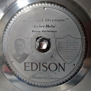 Edison Diamond Disc 78 Rpm.  25 Thick Lustspiel Overture It Blew Blew Blew 50076
