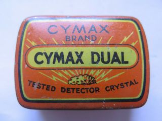 Cymax Dual Wireless Detector Crystal Radio Catswhisker Tin C1930