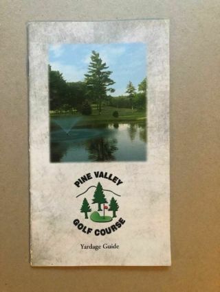 Pine Valley Golf Course Guide Booklet Southington Ct View And Hole Descriptions