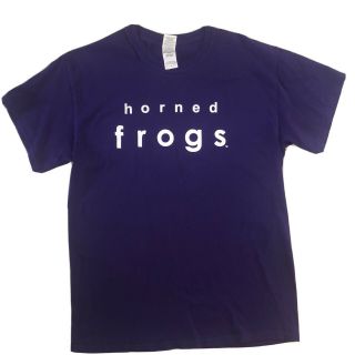 Tcu Horned Frogs Purple Shirt Gildan M Frogs For Life Texas Christian Univers