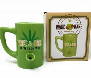 Wake and Bake All in One Ceramic Mug Coffee Cup 2