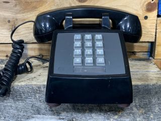 Western Electric Bell System 2500 Dm Desk Telephone Old School Push Button Black