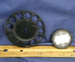 Vintage Ae Automatic Electric Telephone Dial Finger Wheel & Card Retainer