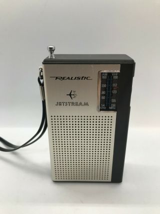 Vintage Realistic Jetstream Am Transistor Radio