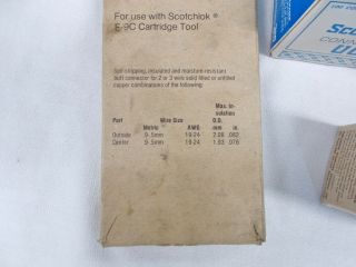 Set of Four Boxes of Scotchlok Connectors Old Stock 2
