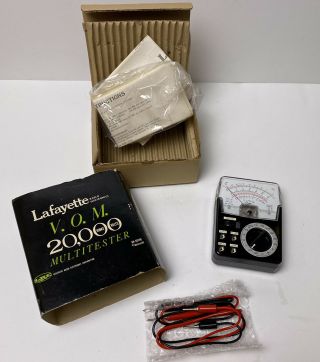 Lafayette V.  O.  M.  20,  000 Ohms/volts Multitester W/ Mirrorscale 99 - 50726