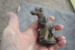 Vintage Primitive Lead R.  C.  A.  Victor Dog Nipper Figure Paperweight?
