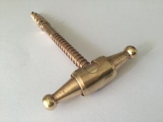 Antique Bronze Corkscrew (11cm Length).