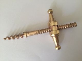 Antique Bronze Corkscrew (11cm Length). 2