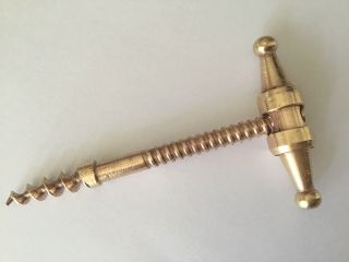 Antique Bronze Corkscrew (11cm Length). 3