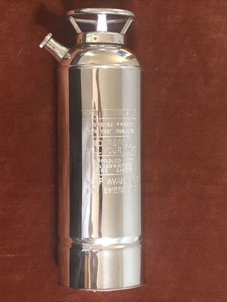 Vintage Thirst Extinguisher Cocktail Shaker W/ Music Box Plays “how Dry I Am”