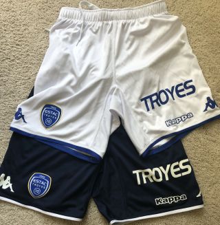 Mens Estac Troyes Kappa Soccer Shorts Small ⚽️⚽️lot Of Two ⚽️⚽️