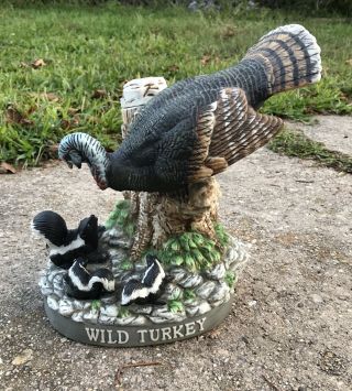 Wild Turkey & Skunks No.  12 Decanter 1986 Full Size 10” Austin Nichols Limited