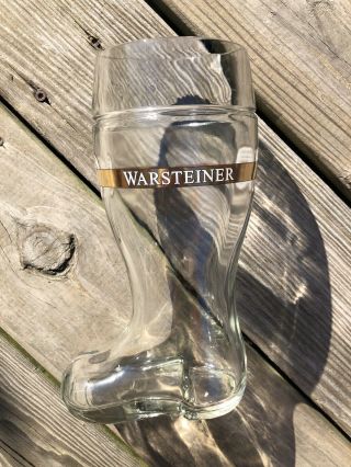 Warsteiner Das Boot 1 Liter Drinking Beer Glass German Das Einzig Wahre