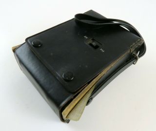 Vintage Magnavox Transistor Battery Powered AM/FM Radio w/Case,  Scratchy 3