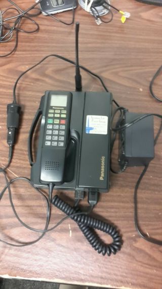 Vintage Panasonic Eb - 2501 Mobile Car Cell Phone Transceiver Unit Great Shape