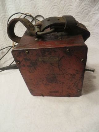 Vintage Western Electric Hand Crank Magneto Telephone Ringer Box