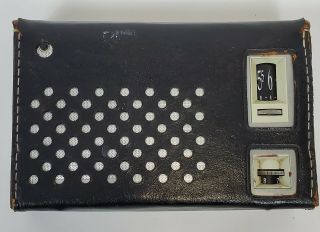 Vintage Transistor Radio Rca Victory Portable Hand Held 8 4rg61 With Case