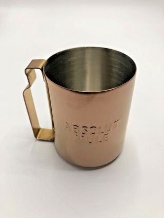 Set of 4 Absolut Vodka Copper Moscow Mule Mugs 2
