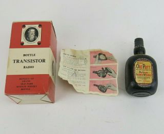 Vintage Whiskey Bottle Transistor Radio Nos Japan Grand Old Parr Scotch Rare Box