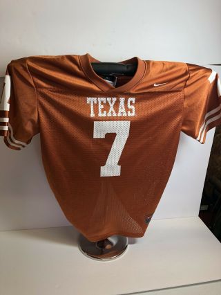 Texas Longhorns 7 Nike Football Jersey Size Youth M 12/14 Youth Ncaa