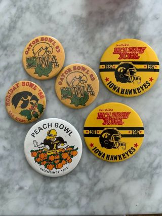 Iowa Hawkeyes Football Bowl Pins 1980 