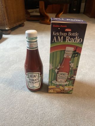 8.  5 " Vintage Radio Shack Heinz Ketchup Bottle Am Radio 12 - 951