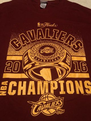 Cleveland Cavaliers 2016 Nba Champions The Finals T - Shirt Size L