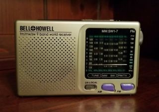 9 Band Short Wave Portable Radio Bell & Howell