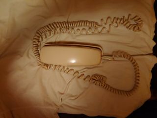 Vintage At&t Trimline 210 Biege Push Button Wall Desk Landline Phone