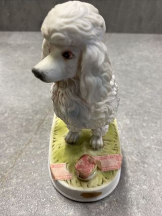 Lionstone sculputred porcelain 1975 Limited Edition French Poodle 3