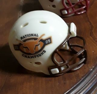 2005 Texas Longhorns National Champions Custom Pocket Pro Size Helmet.