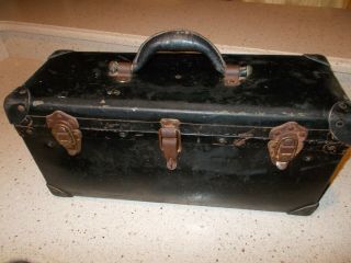 Vintage Bell Systems Telephone Lineman Tool Box - Fibre & Leather - Industrial