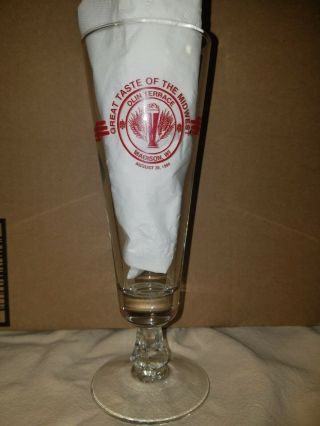 One Great Taste Of The Midwest Beer Festival Glass 1994 Gently