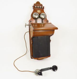 1912 Stats Telefonen Vintage Wall Wood Winding Telephone 108 European