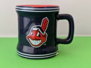Cleveland Indians Chief Wahoo Crown Blue Mini Mug Shotglass