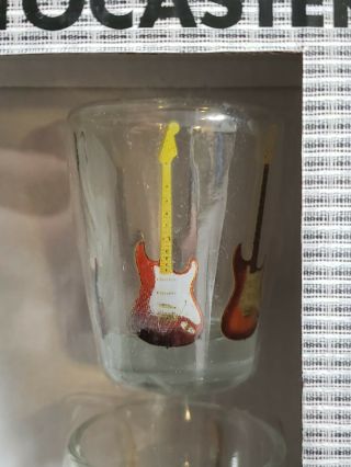 Fender Stratocaster Guitar Shot Glasses Set Of 4 - NIB Gift Set 3